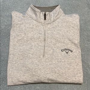 grey callaway quarter zip